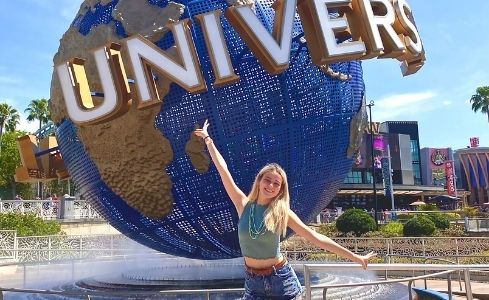 Girl at Universal studios