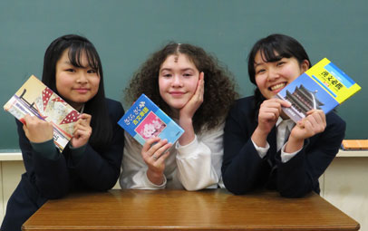 Students at a desk in Japan