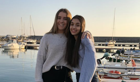 Exchange student with a friend in Italy